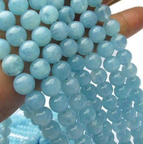 Blue Natural Stone Crystal Beaded