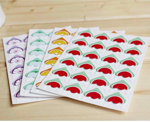 DIY Fruit Cartoon Corner Cute Paper Stickers