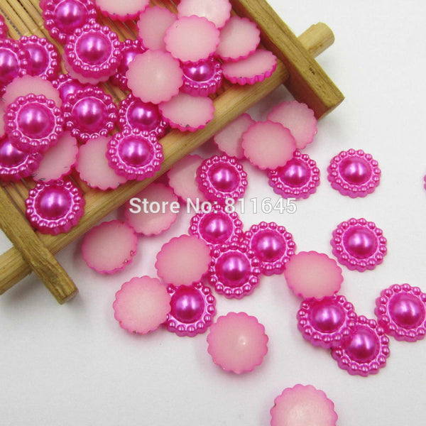 10mm Half Round ABS Imitation Pearl Beads