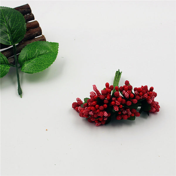 Berry Artificial Stamen Flower