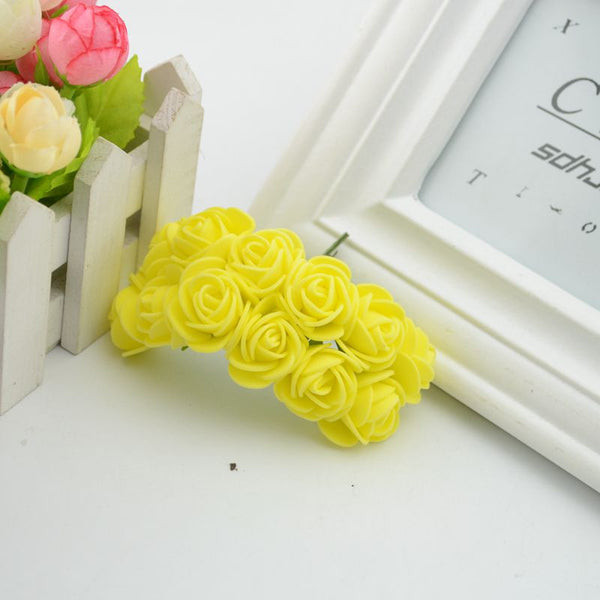 Mini Artificial Foam Rose Bouquet