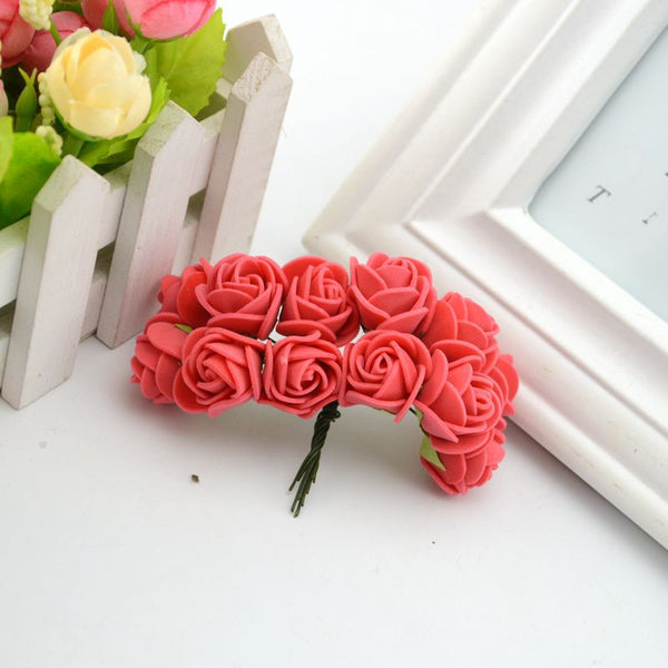 Mini Artificial Foam Rose Bouquet